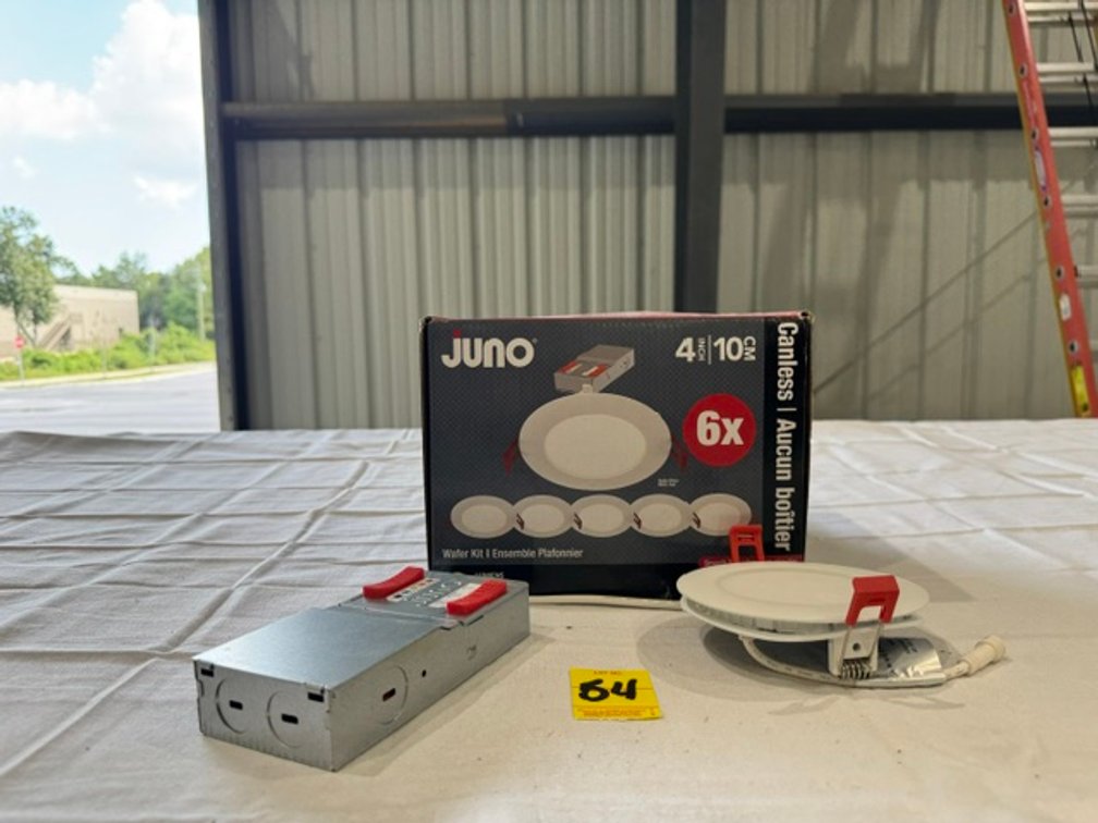 Juno Wafer Downlight Projecteur Platfonnier, 4", 6 Ct. Box