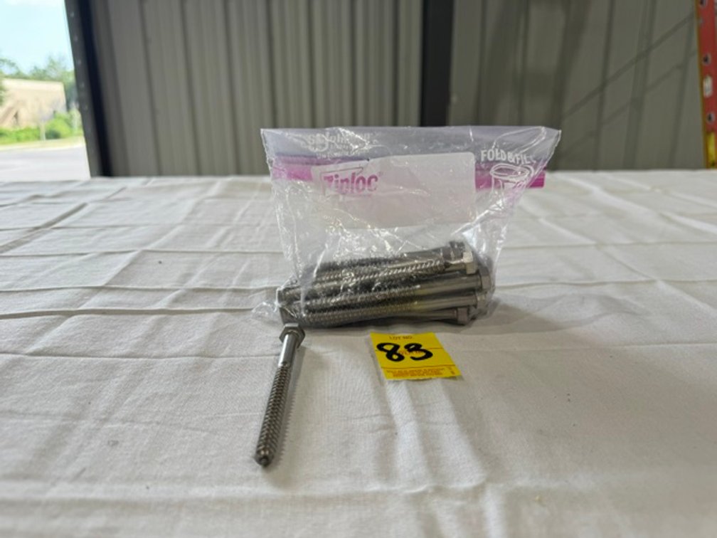 5/16" x 4" Stainless Steel Hex Head Lag Bolts, 25 Count