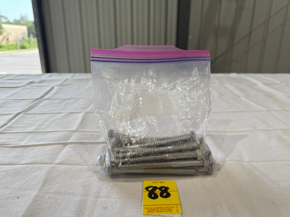 5/16" x 4" Stainless Steel Hex Head Lag Bolts, 25 Count