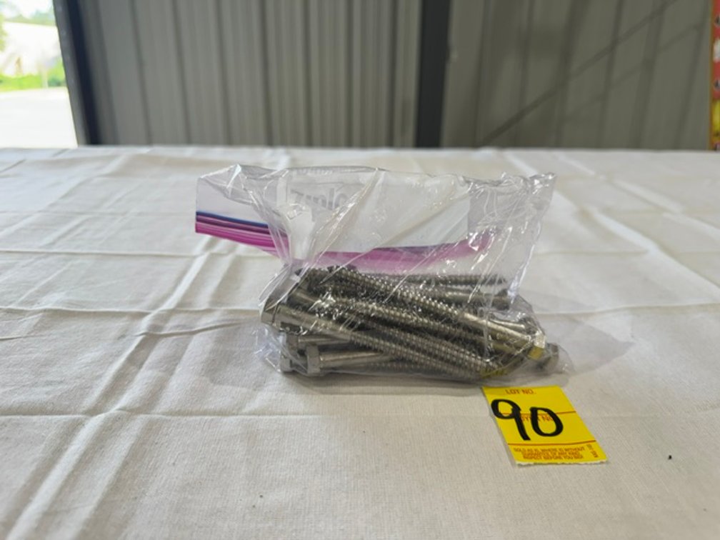 5/16" x 4" Stainless Steel Hex Head Lag Bolts, 25 Count