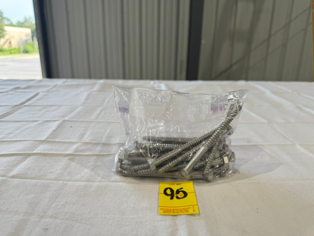 5/16" x 4" Stainless Steel Hex Head Lag Bolts, 25 Count