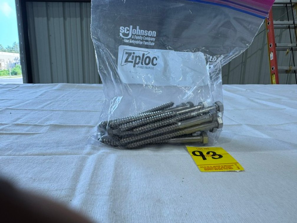 5/16" x 4" Stainless Steel Hex Head Lag Bolts, 25 Count