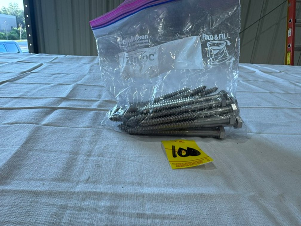 5/16" x 4" Stainless Steel Hex Head Lag Bolts, 25 Count