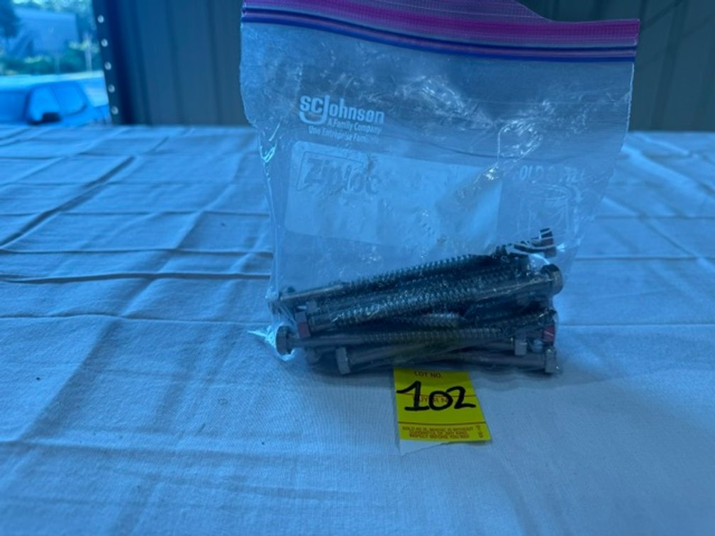 5/16" x 4" Stainless Steel Hex Head Lag Bolts, 25 Count