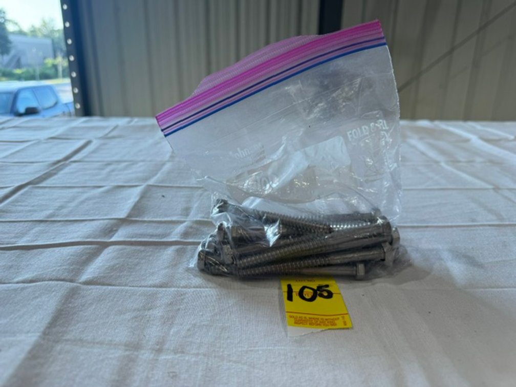 5/16" x 4" Stainless Steel Hex Head Lag Bolts, 25 Count