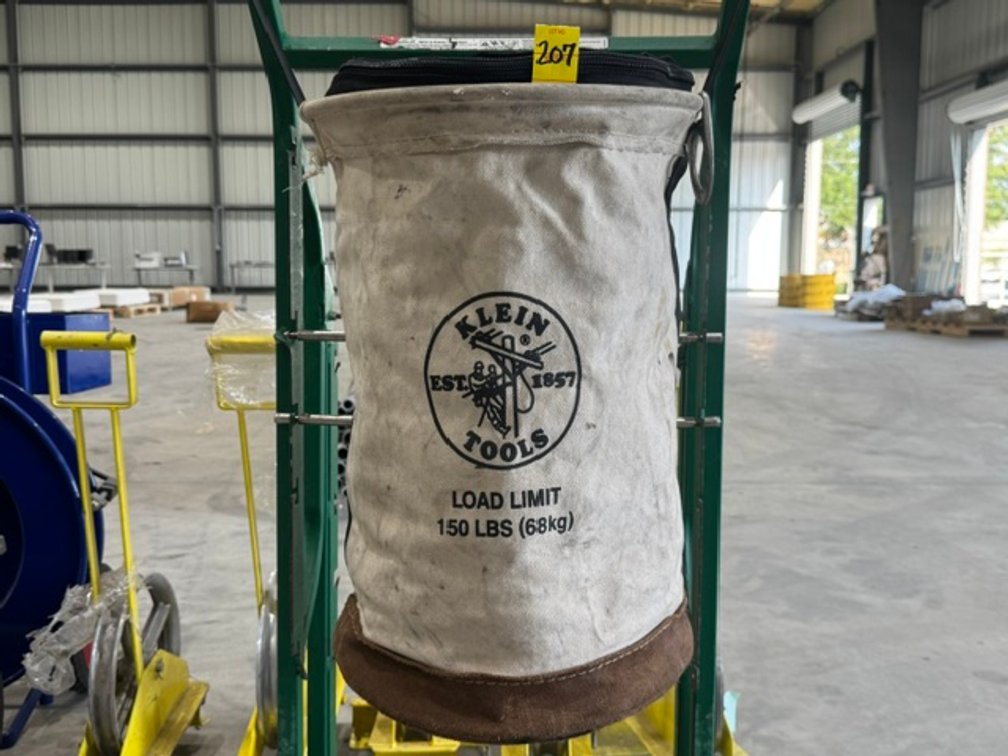 Klein Tools 5104CLR17 Heavy-Duty Canvas Bucket, Top