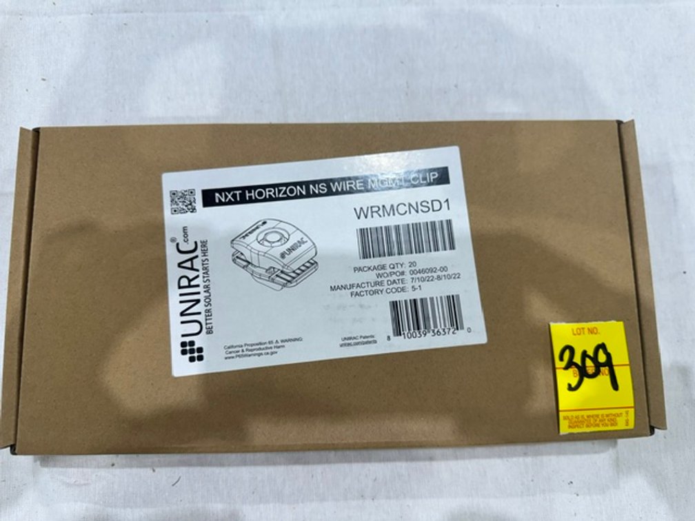 Unirac NXT Horizon NS Wire MGMT Clip, WRMCNSD1, (20)