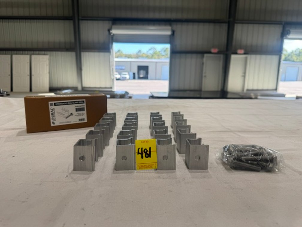 Unirac Stronghold Rail Clamp Mill, SHCLMPM2, Qty: 20