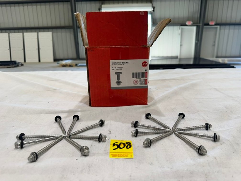 Box Full Of Hex-Head Roofing Screws W/ Rubber Washers