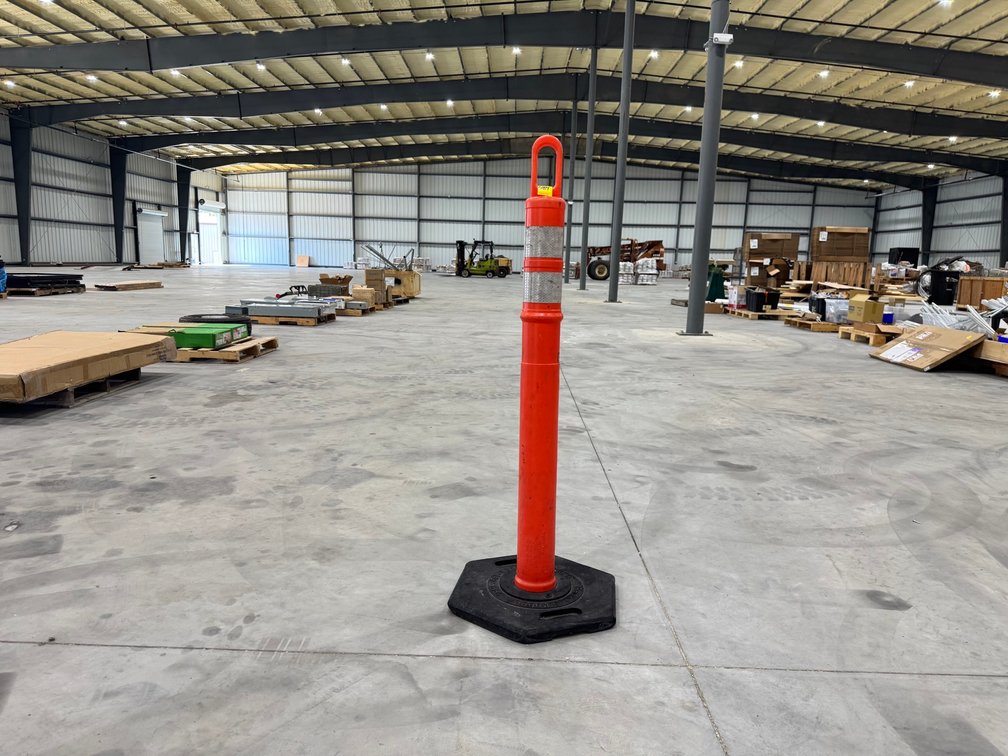 Traffix Recycled Rubber, 42" Orange Traffic Delineator Post W/ Loop