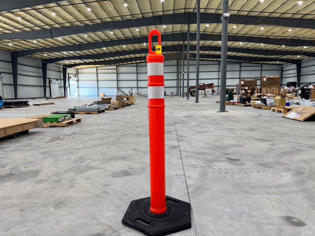 Traffix Recycled Rubber, 42" Orange Traffic Delineator Post W/ Loop