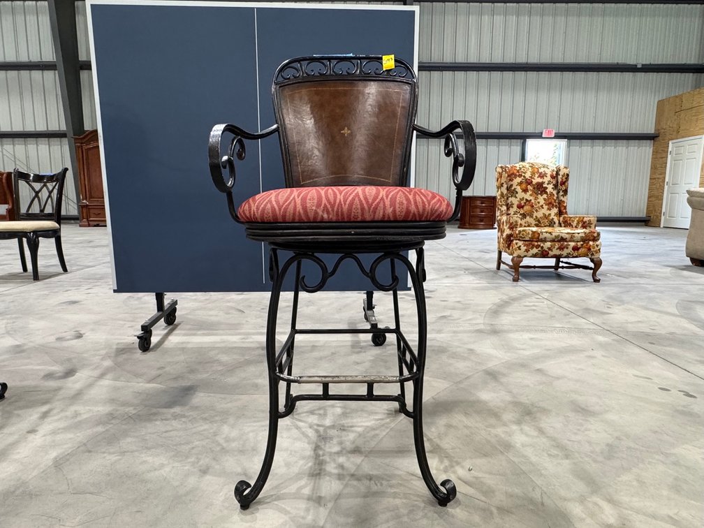 Metal Swivel Counter Stool, 30" Seat Height, 25" W, 47" H