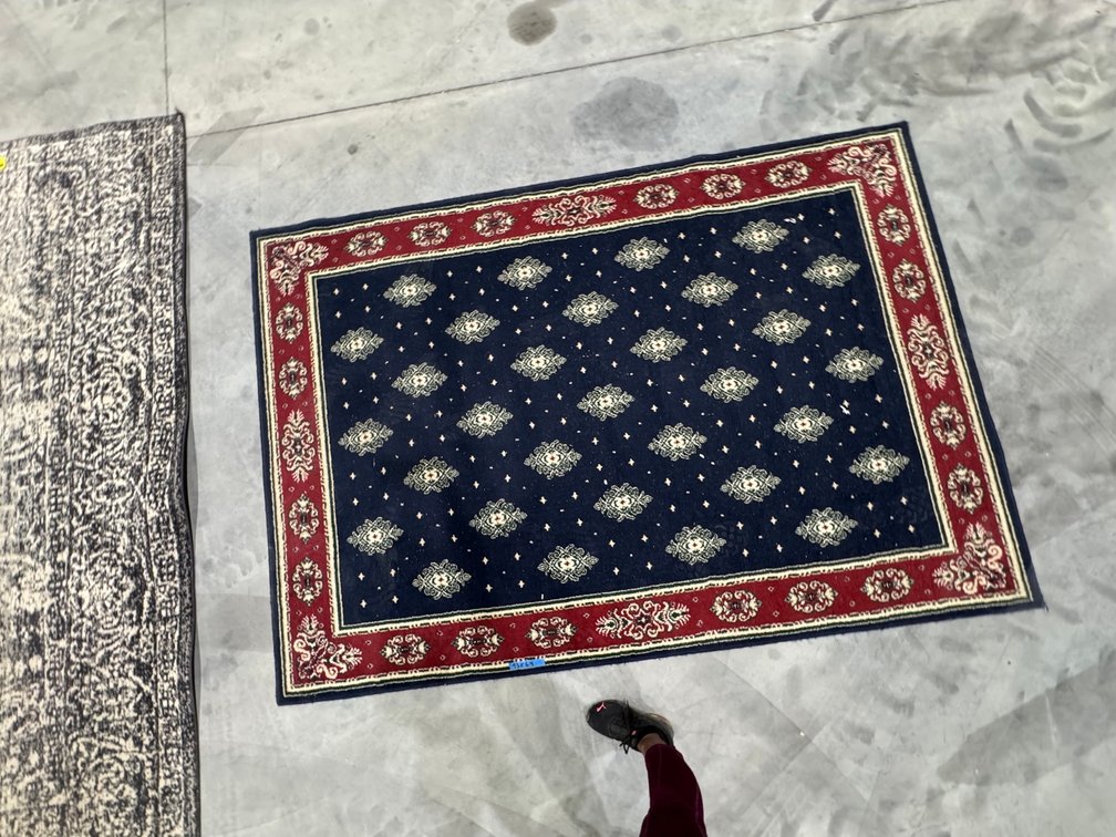 Traditional, Persain-Inspired Or Afghan-Style Rug, 93" x 64"