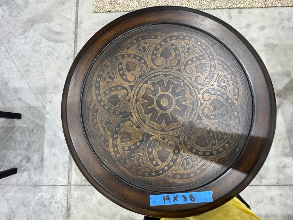 "Seven Seas" Collection Round Side Table Cabinet