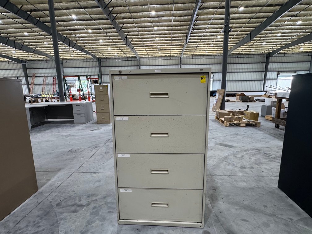 HON 4-Drawer Lateral File Cabinet, Light Tan
