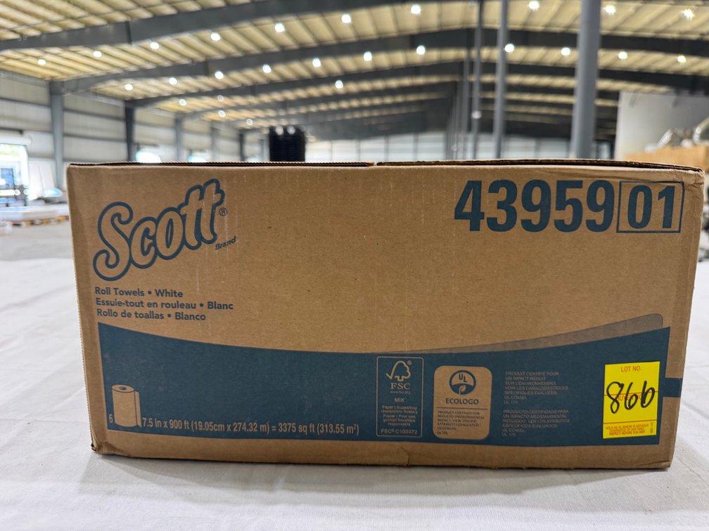 Scott Roll Towels, White Case, (6) 7.5" x 900'