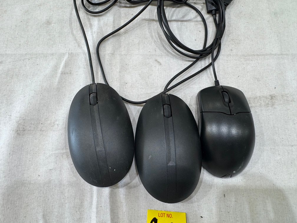 (3) USB Wired Mice: Optical Mouse, (2) HP