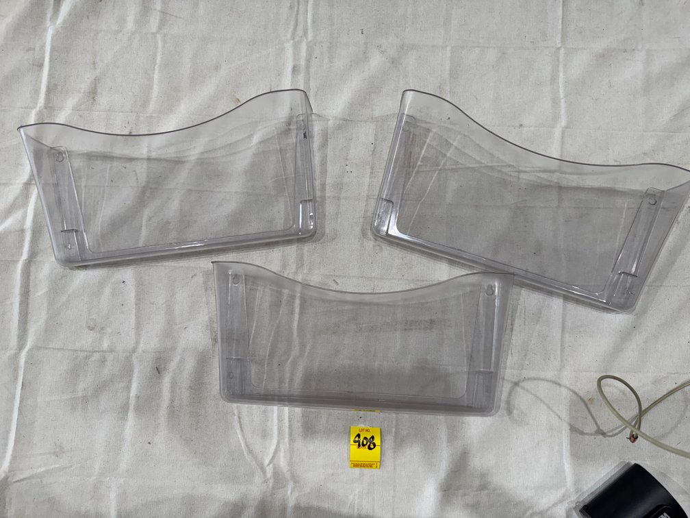 (3) Clear Acrylic File Holder Wall Organizer Pocket