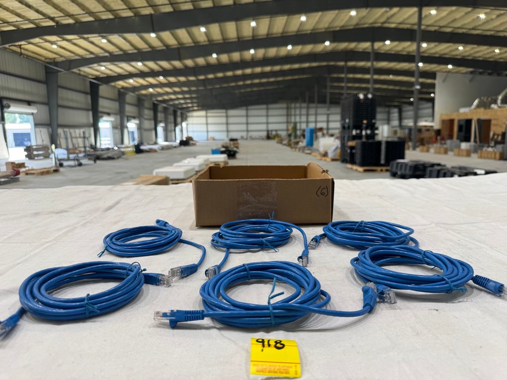 (6) Ethernet Cables, 6'+/-