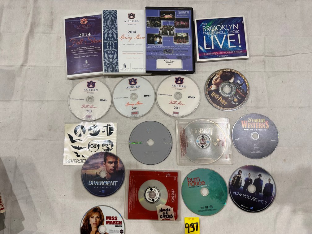 Assorted DVDs: Hobbit, Disney Frozen, Divergent W/ Stickers, Etc.