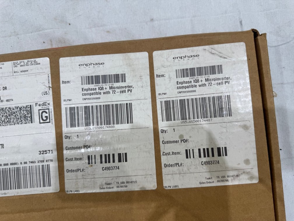 (2) Enphase IQ8+ Solar Microinverter, (2) DC Connector Cables