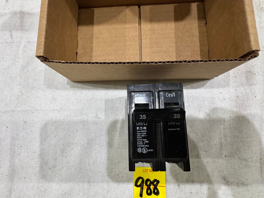 Eaton BR235, 35-Amp, 2-Pole Plug-On Circuit Breaker