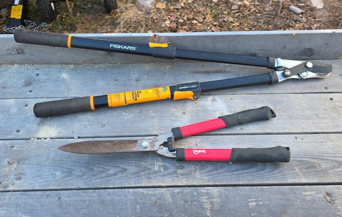 Fiskars Telescoping Loppers and Bond Shears Set