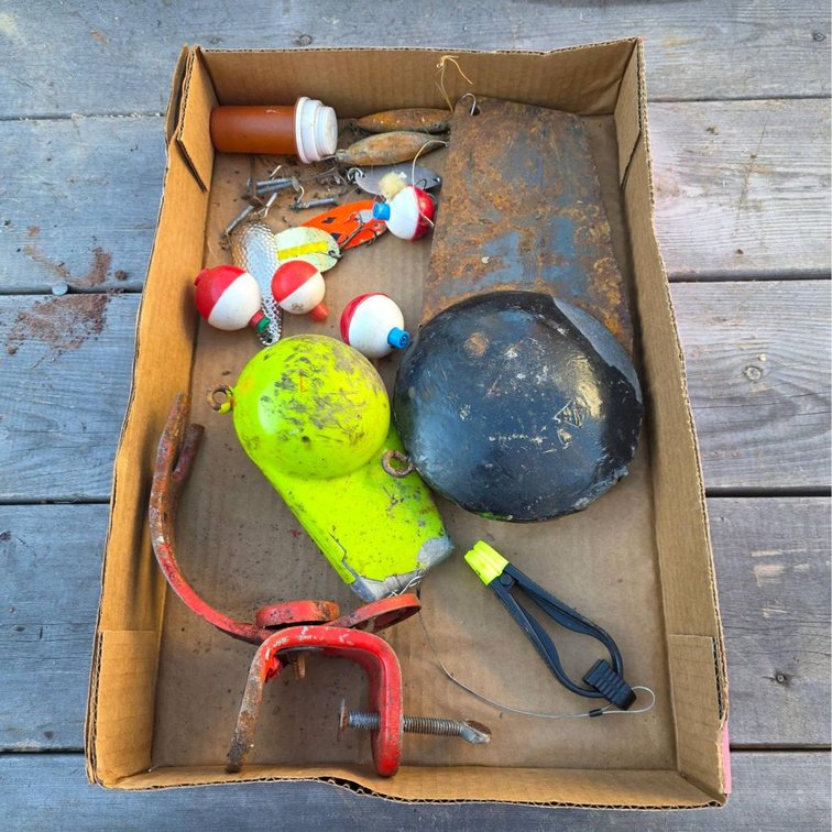Lake Superior Cannonball and Fishing Tackle Lot