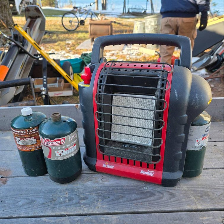 Mr. Heater Portable Buddy With Partial Propane Bottles