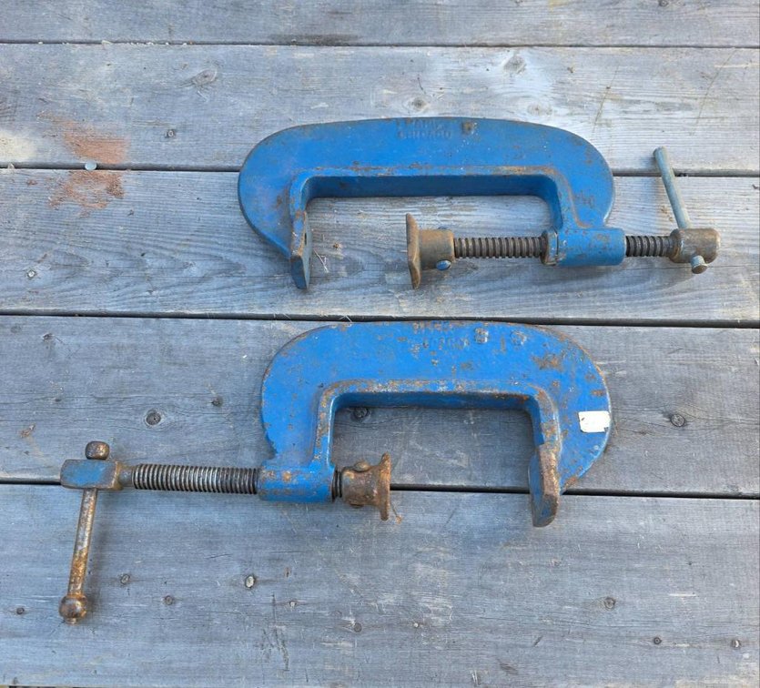 2-Piece Chicago Heavy Duty C-Clamps: 5″ and 3″