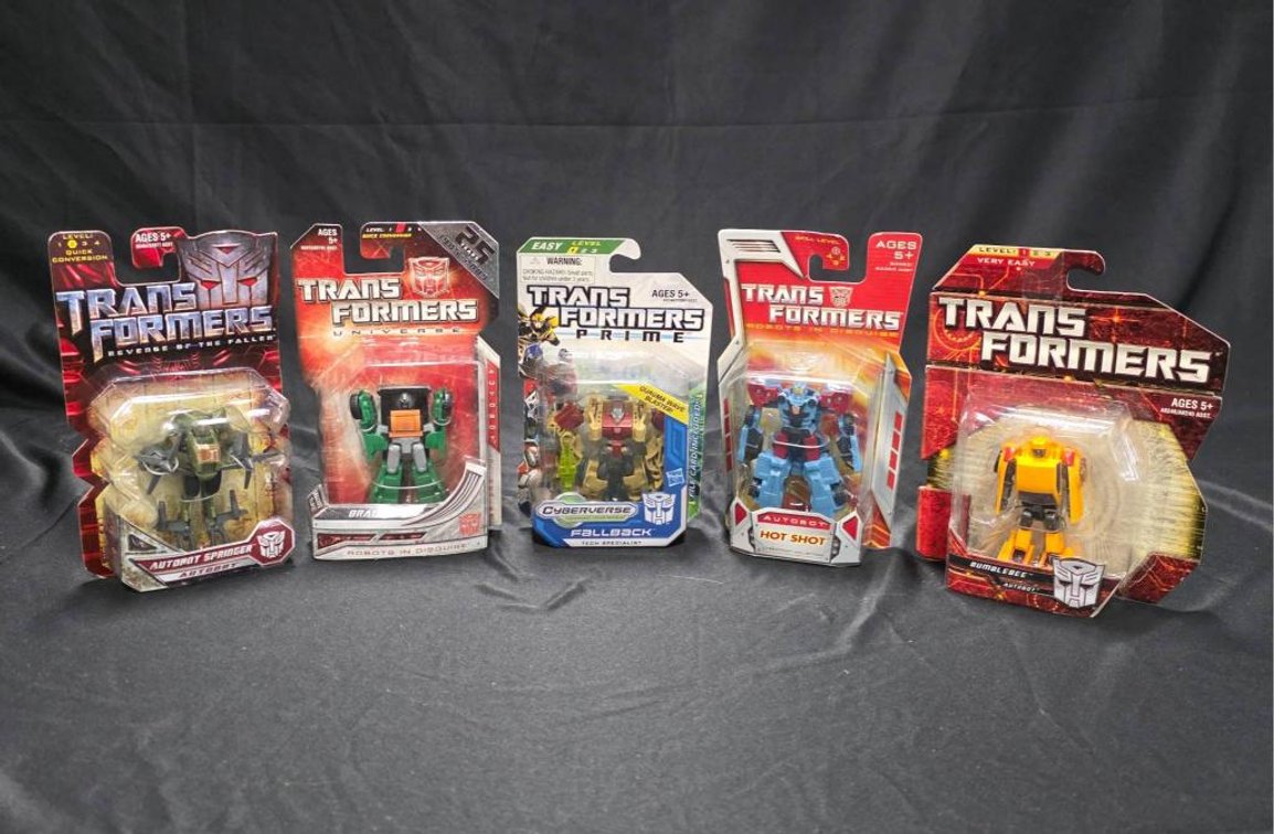5 New Transformers Action Figures (2007-2012)
