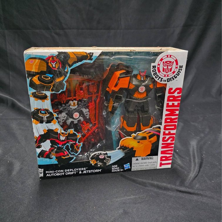 2014 Transformers Robots in Disguise Mini-Con Deployers Autobot Drift & Jetstorm