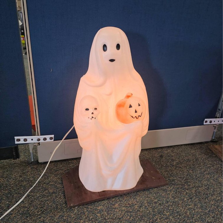 Empire Ghost Vintage Blow Mold with Pumpkin