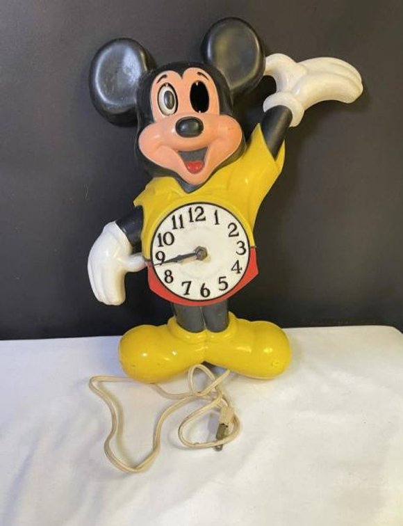 Vtg Welby Mickey Mouse Wall Clock, 14″