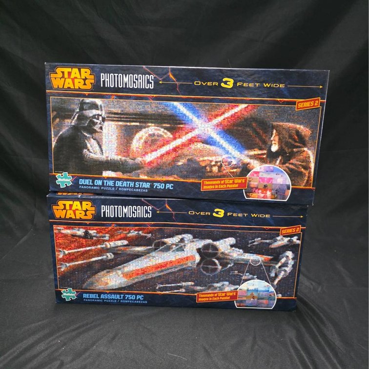 2 Star Wars Photomosaic Puzzles by Buffalo Games, 750 Pieces Each