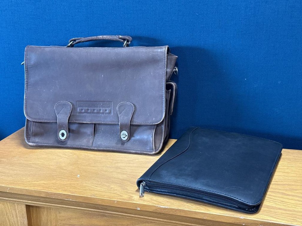 Leather Bag and Document Folder