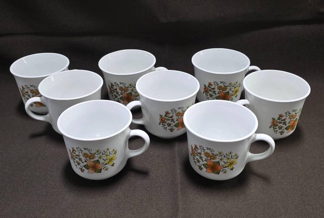 Coffee/Tea Cups with Floral Design
