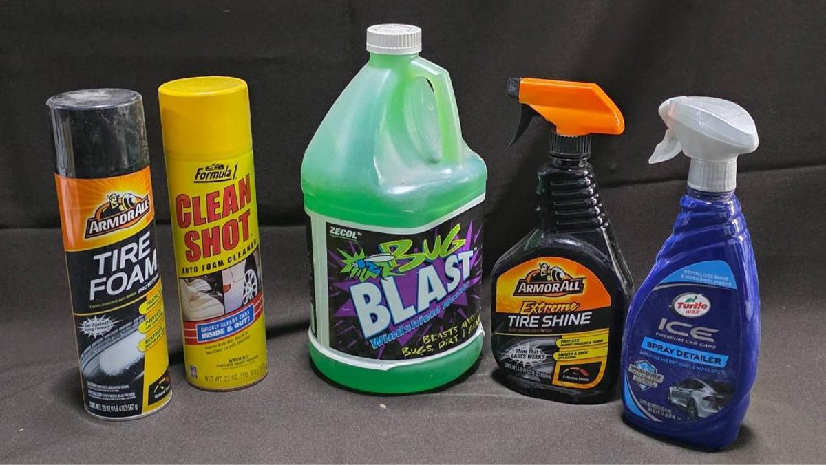 Automotive Cleaning Products inc. Armor All and Blast