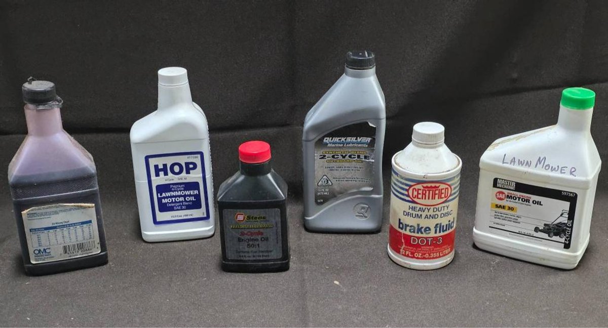 Motor Oils and Brake Fluid Automotive Lot