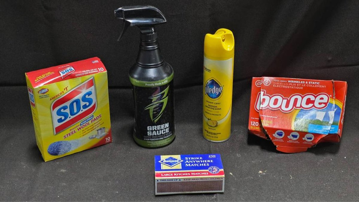 Household Cleaning and Utility Products Assortment