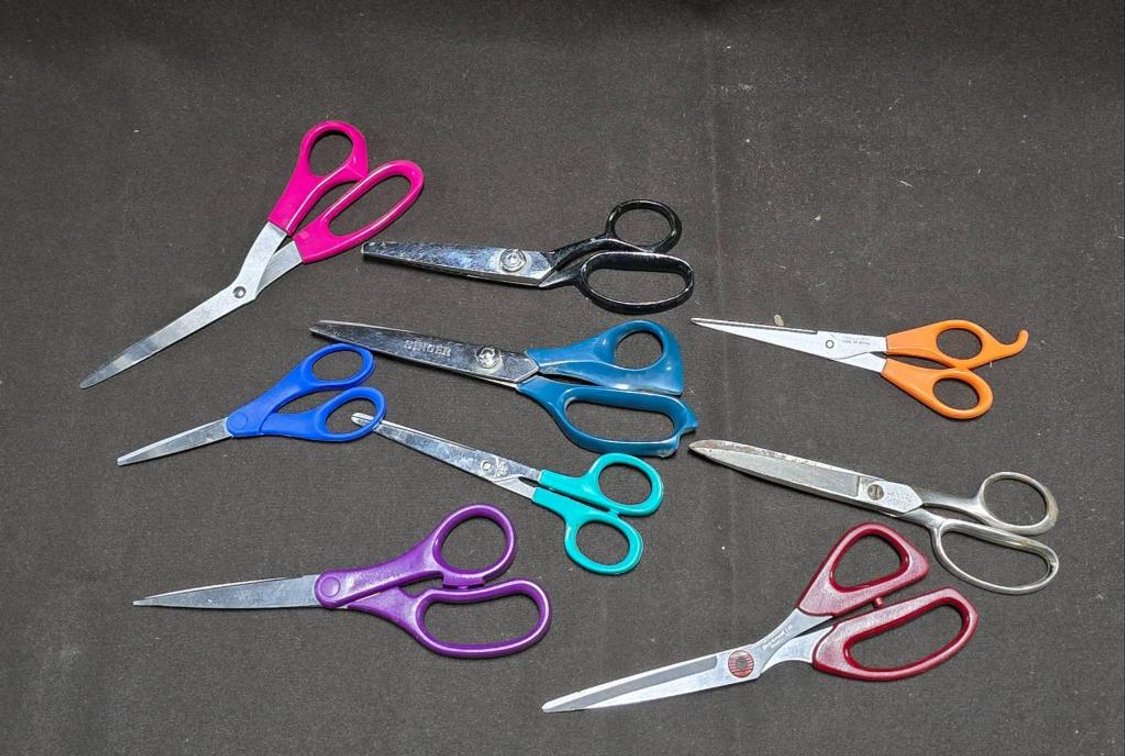 (9) Scissors by Singer, Westcott, and Beachwood Ltd.