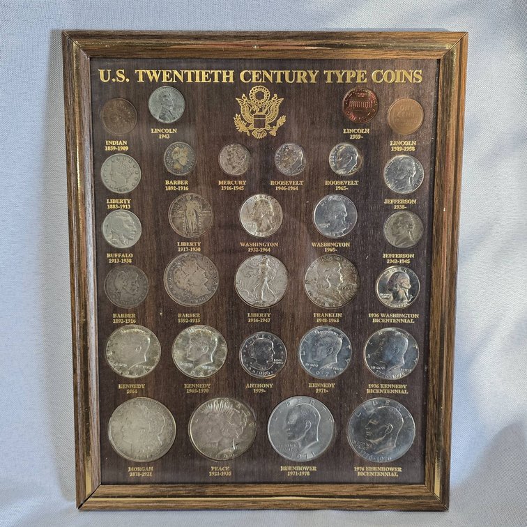 U.S. Twentieth Century Type Coins Collection with Silver Content