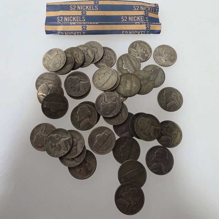 40 Silver War Nickels, 1942-1945