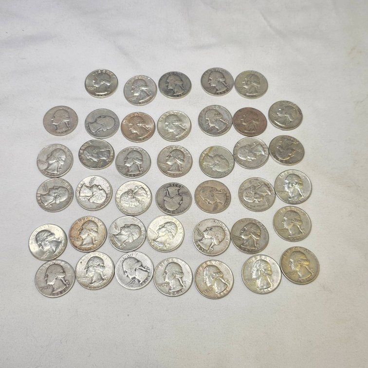40 Silver Quarters (1964 and Earlier)