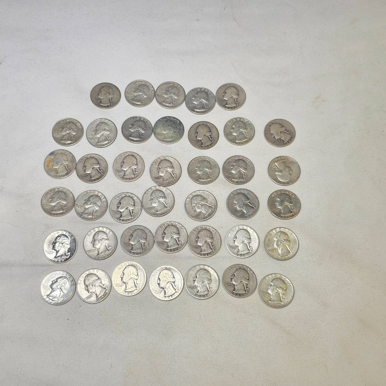 40 Silver Quarters Dated 1964 or Earlier