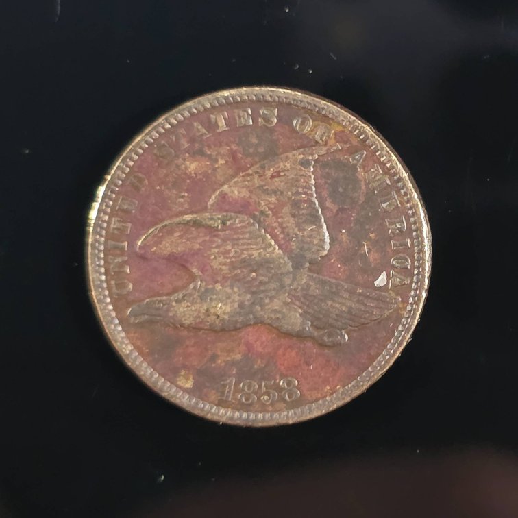 1858 Flying Eagle One-Cent Coin, United States