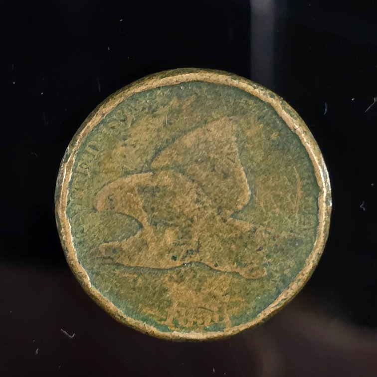 1858 Flying Eagle Cent with Visible Wear