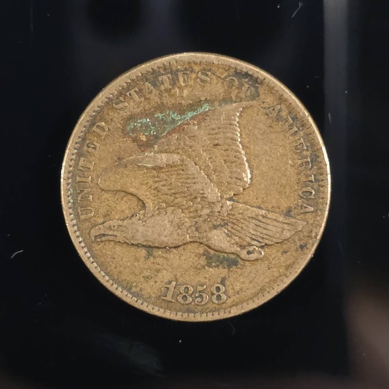 1858 Flying Eagle Cent Graded VF-30