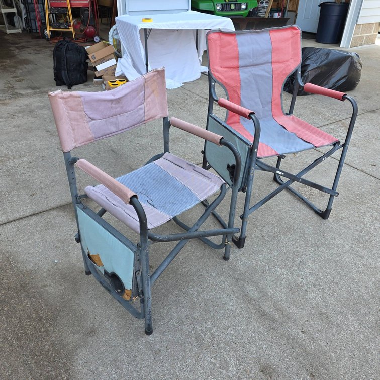 Metal Frame Folding Camp Chairs