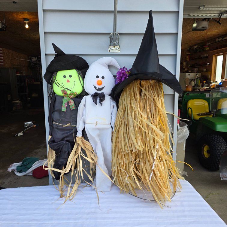 Three Halloween Character Decorations